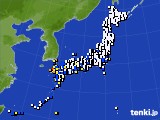 2018年07月03日のアメダス(風向・風速)