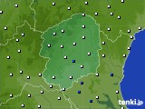 栃木県のアメダス実況(風向・風速)(2018年07月03日)