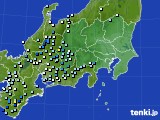 関東・甲信地方のアメダス実況(降水量)(2018年07月04日)