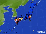 アメダス実況(日照時間)(2018年07月04日)