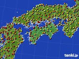 四国地方のアメダス実況(気温)(2018年07月04日)