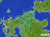 福岡県のアメダス実況(降水量)(2018年07月05日)