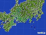 2018年07月05日の東海地方のアメダス(風向・風速)