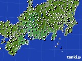 東海地方のアメダス実況(風向・風速)(2018年07月06日)