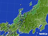 北陸地方のアメダス実況(降水量)(2018年07月07日)