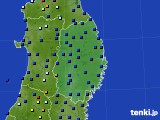 岩手県のアメダス実況(日照時間)(2018年07月08日)