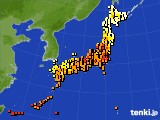 アメダス実況(気温)(2018年07月08日)