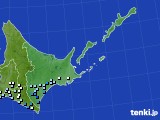 道東のアメダス実況(降水量)(2018年07月09日)