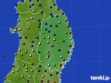 2018年07月09日の岩手県のアメダス(日照時間)