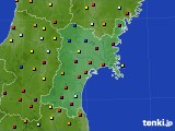 2018年07月09日の宮城県のアメダス(日照時間)