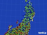 東北地方のアメダス実況(日照時間)(2018年07月10日)