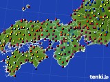 近畿地方のアメダス実況(日照時間)(2018年07月10日)