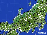 北陸地方のアメダス実況(風向・風速)(2018年07月10日)