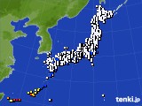 アメダス実況(風向・風速)(2018年07月10日)