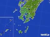 2018年07月10日の鹿児島県のアメダス(風向・風速)