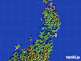 2018年07月11日の東北地方のアメダス(日照時間)