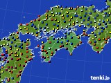 四国地方のアメダス実況(日照時間)(2018年07月11日)