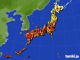 アメダス実況(気温)(2018年07月11日)