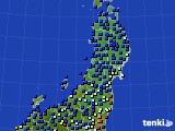2018年07月12日の東北地方のアメダス(日照時間)