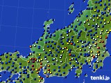 北陸地方のアメダス実況(日照時間)(2018年07月12日)