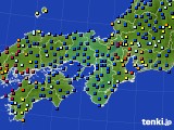 近畿地方のアメダス実況(日照時間)(2018年07月12日)