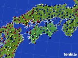 四国地方のアメダス実況(日照時間)(2018年07月12日)