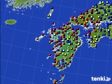 九州地方のアメダス実況(日照時間)(2018年07月12日)