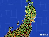 東北地方のアメダス実況(気温)(2018年07月13日)