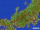 北陸地方のアメダス実況(気温)(2018年07月13日)