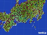 東海地方のアメダス実況(日照時間)(2018年07月14日)