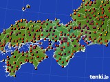 2018年07月14日の近畿地方のアメダス(気温)