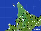 道北のアメダス実況(風向・風速)(2018年07月15日)