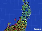 東北地方のアメダス実況(日照時間)(2018年07月16日)