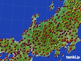 北陸地方のアメダス実況(気温)(2018年07月16日)