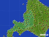 道央のアメダス実況(気温)(2018年07月16日)