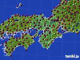 近畿地方のアメダス実況(日照時間)(2018年07月17日)