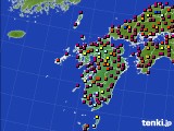 九州地方のアメダス実況(日照時間)(2018年07月17日)