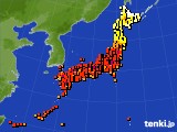 アメダス実況(気温)(2018年07月17日)