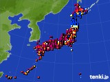 アメダス実況(日照時間)(2018年07月18日)