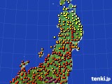 東北地方のアメダス実況(気温)(2018年07月18日)