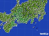 東海地方のアメダス実況(風向・風速)(2018年07月18日)