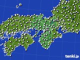 近畿地方のアメダス実況(風向・風速)(2018年07月19日)