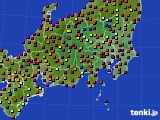 2018年07月20日の関東・甲信地方のアメダス(日照時間)