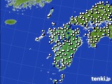九州地方のアメダス実況(風向・風速)(2018年07月20日)