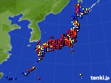 アメダス実況(日照時間)(2018年07月22日)