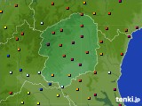 栃木県のアメダス実況(日照時間)(2018年07月22日)