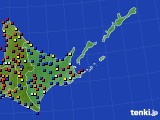 道東のアメダス実況(日照時間)(2018年07月22日)