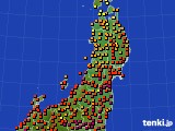 東北地方のアメダス実況(気温)(2018年07月22日)