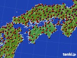 2018年07月22日の四国地方のアメダス(気温)