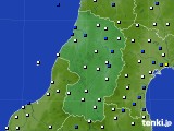 山形県のアメダス実況(風向・風速)(2018年07月22日)